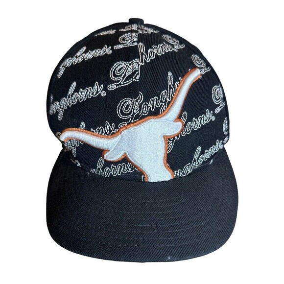 Vtg  New Era 59Fifty Wool Texas Longhorns Fitted Ball Cap Size 7 5/8 Embroidered - Picture 1 of 7